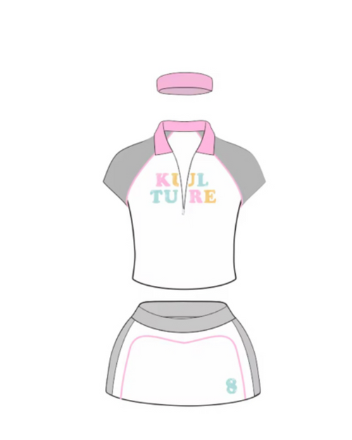 Soft Girl Skort Set